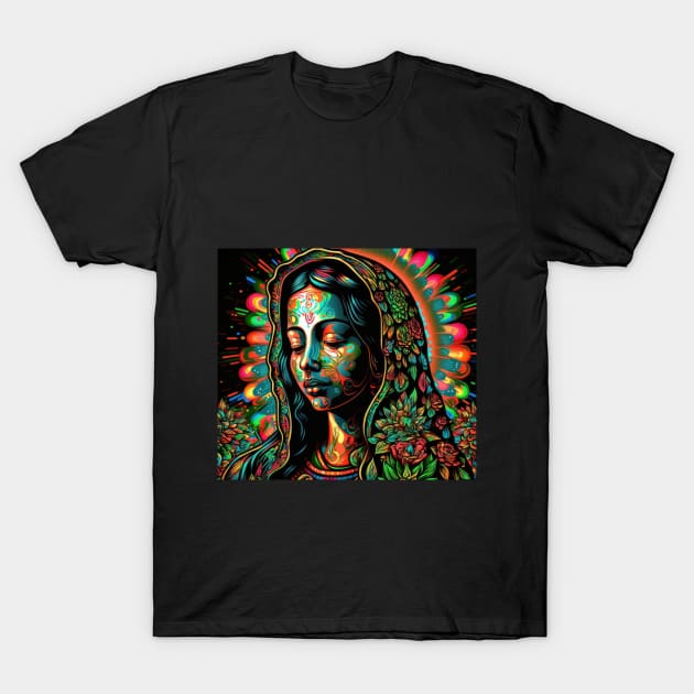 Our Lady of Guadalupe T-Shirt by Phatpuppy Art